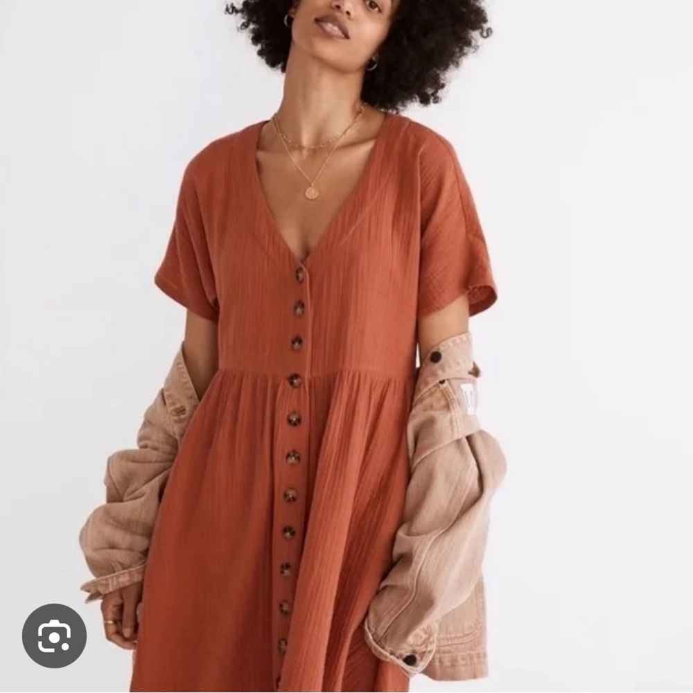 Madewell Lightspun Button-down Mini Dress. Size M #ND175